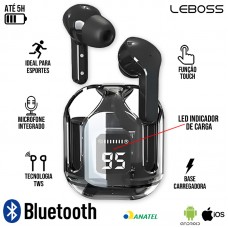 Fone Bluetooth LB-TWS33 Leboss - Preto